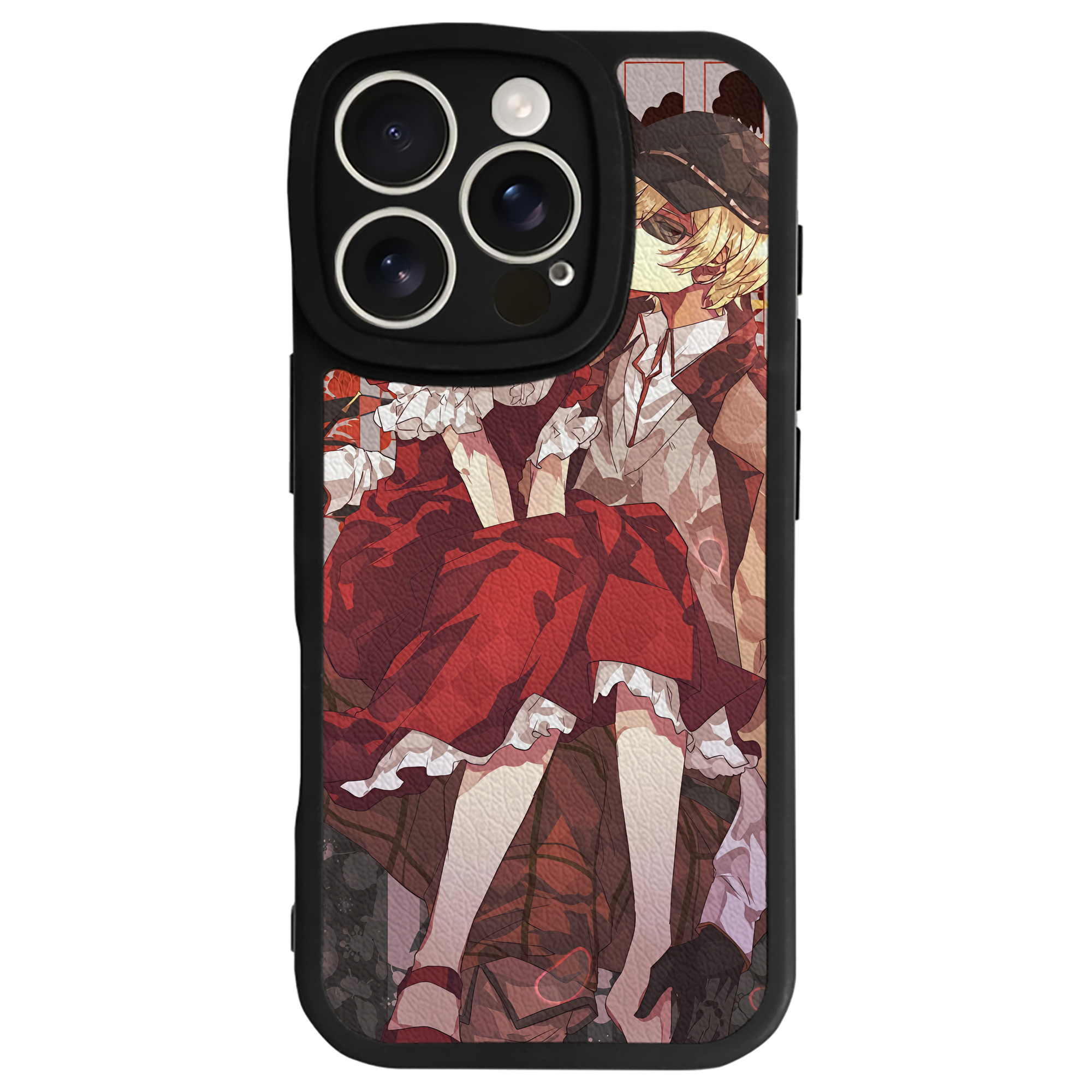 （画像用） 文豪ストレイドッグス Bungo Stray Dogs 【iPhone 16シリーズ対応】シリコンスマホケース（レザー調） 材質：シリコン